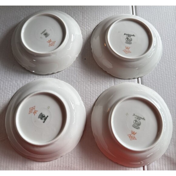 4 Hutschenreuther Selb Bavaria Richelieu #7658 Porcelain Fruit Bowls 5.25" Pasco - Picture 2 of 5